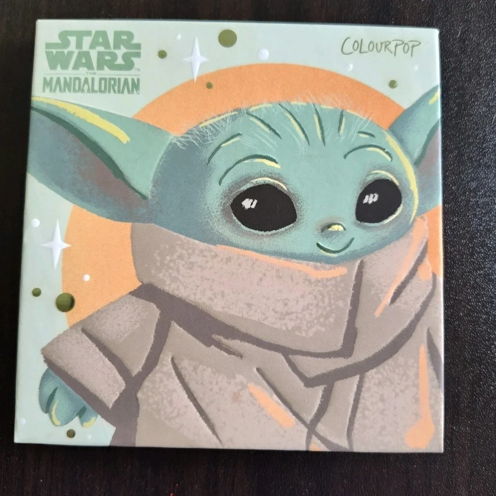 Star Wars eyeshadow palette The Mandalorian Child ColourPop pressed powder